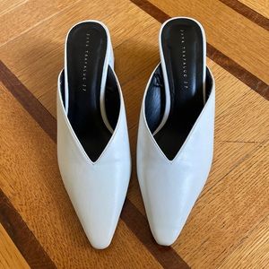 Zara white heels